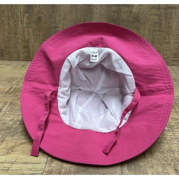Jumping Beans girl size 2T-4T pink chin strap hat UPF 50 UV Protection - Picture 5 of 9